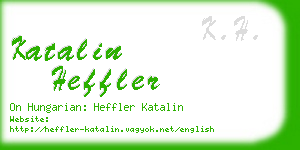 katalin heffler business card